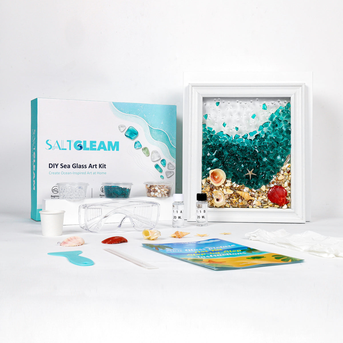Deep Sea Line Sea Glass Art Kit
