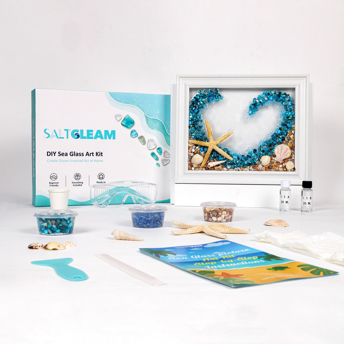 Hearts of the Sea Glass Art Kit