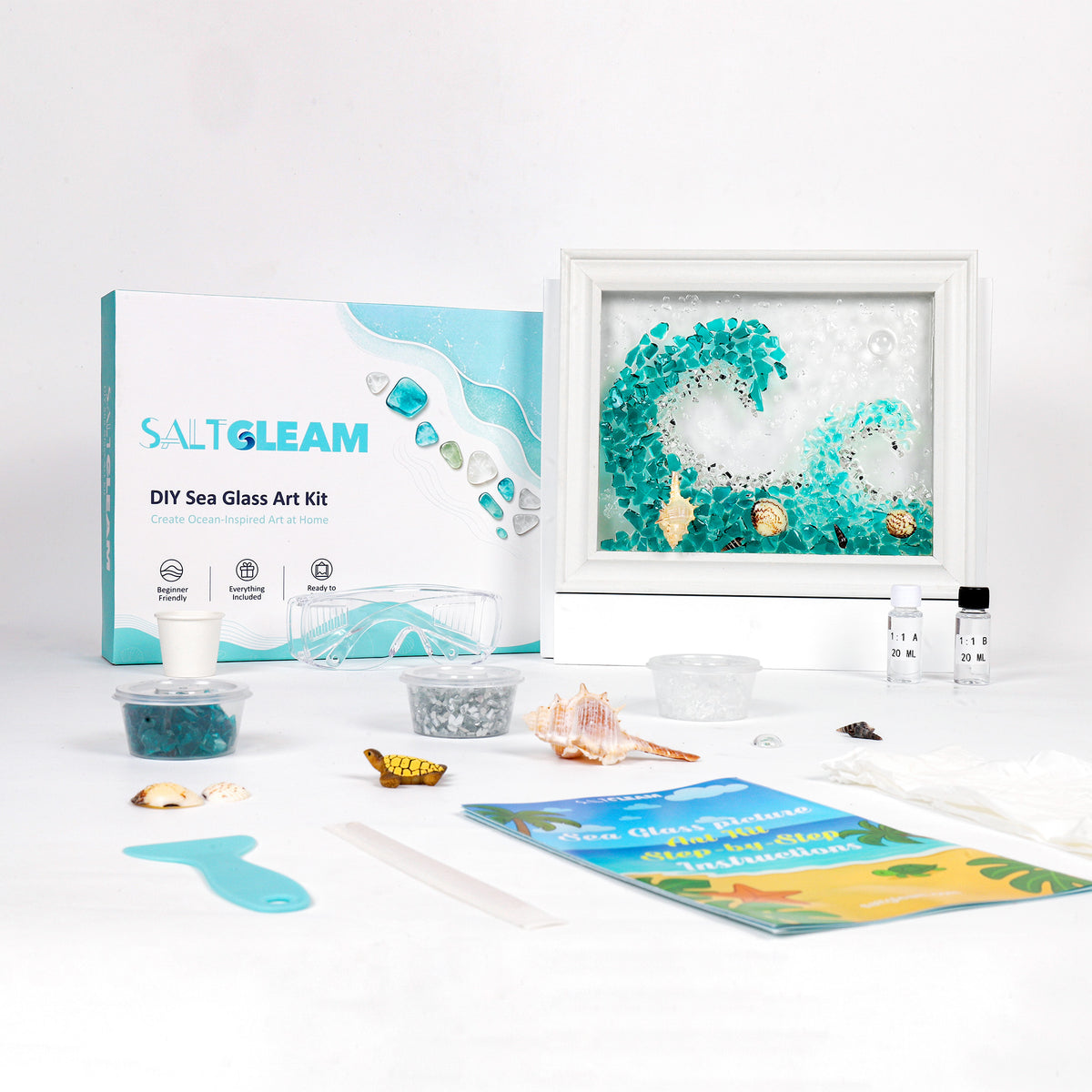 Raging Waves Sea Glass Art Kit