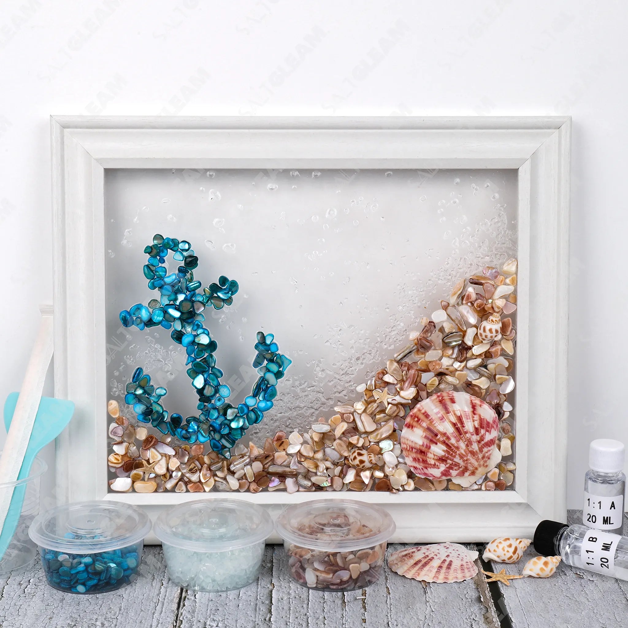 Coastal Anchor Sea Glass Art Kit