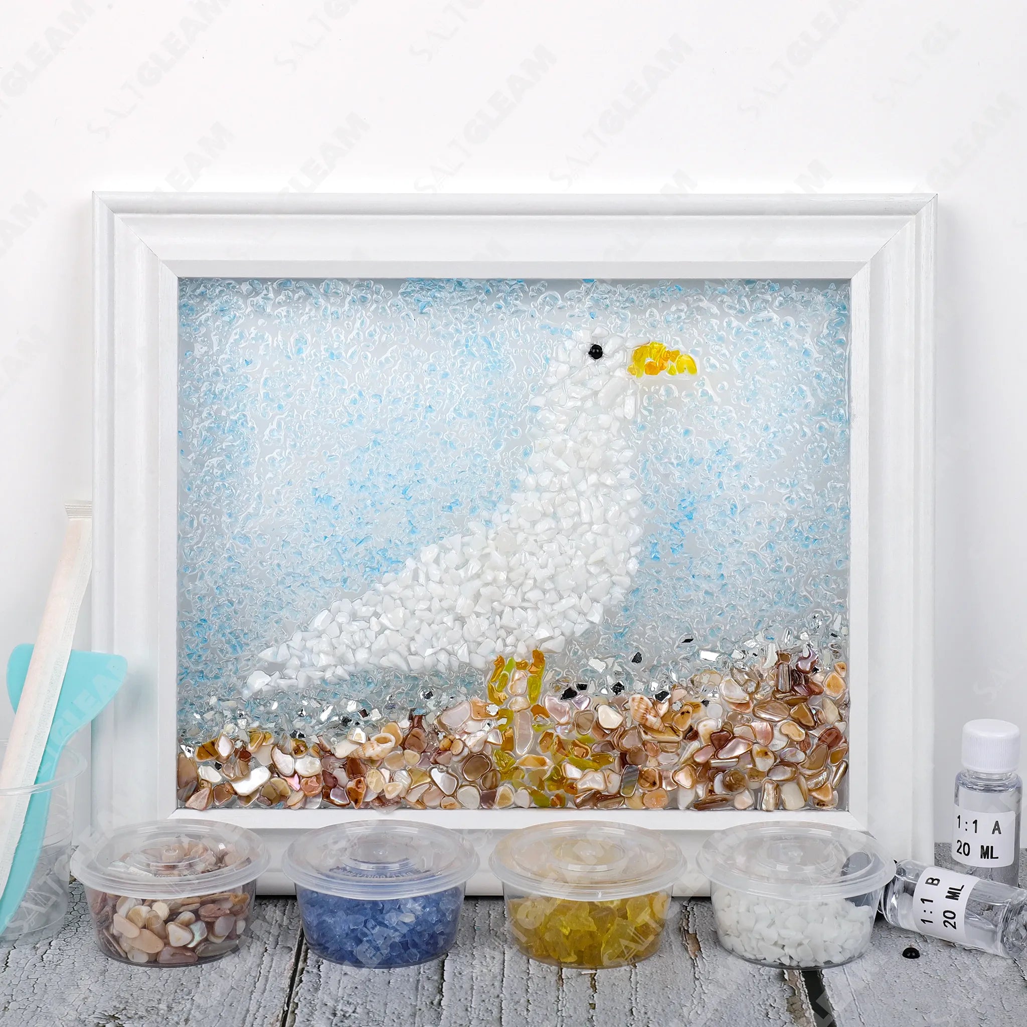 Seagull Sea Glass Art Kit