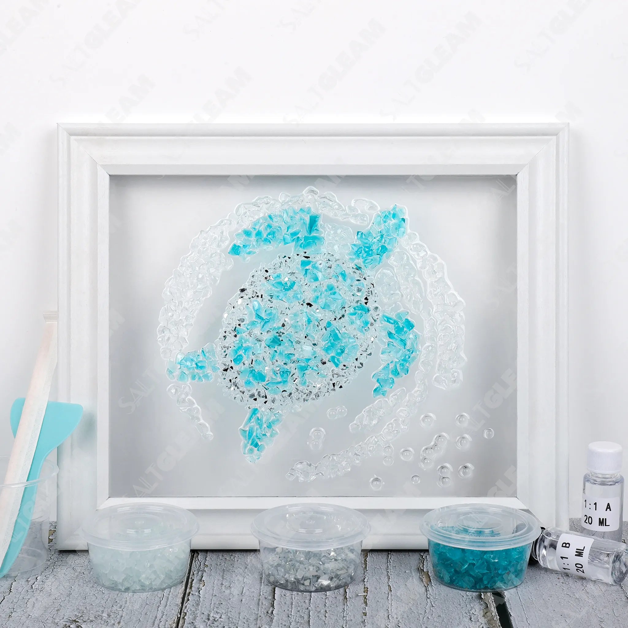 Sea Turtle Drift Sea Glass Art Kit